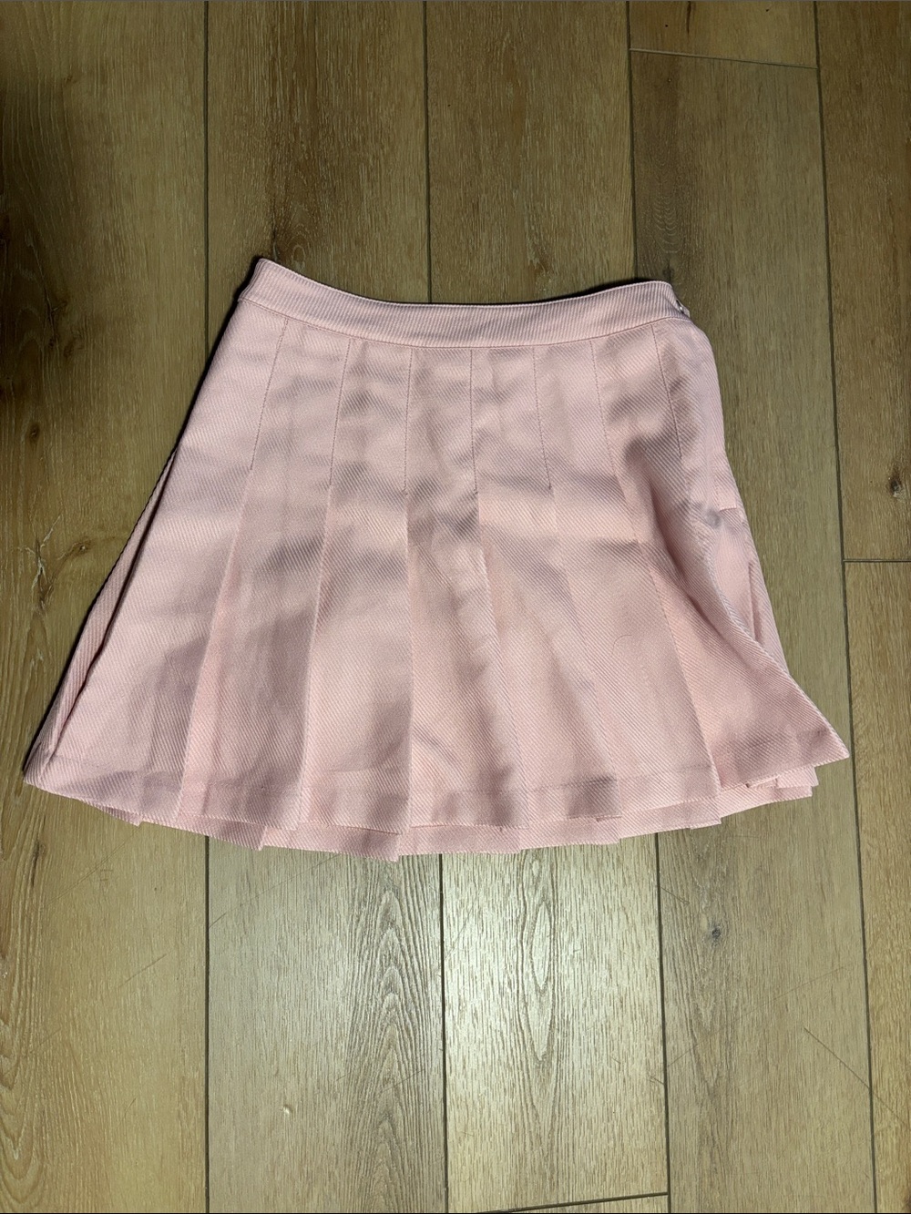 H&M Light Pink Pleated Mini Skirt